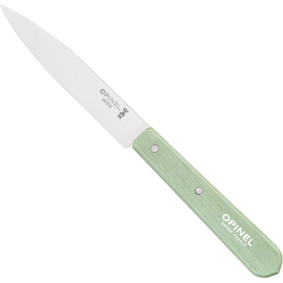 Нож столовый Opinel №112, деревянная рукоять, блистер, нержавеющая сталь, шалфейный